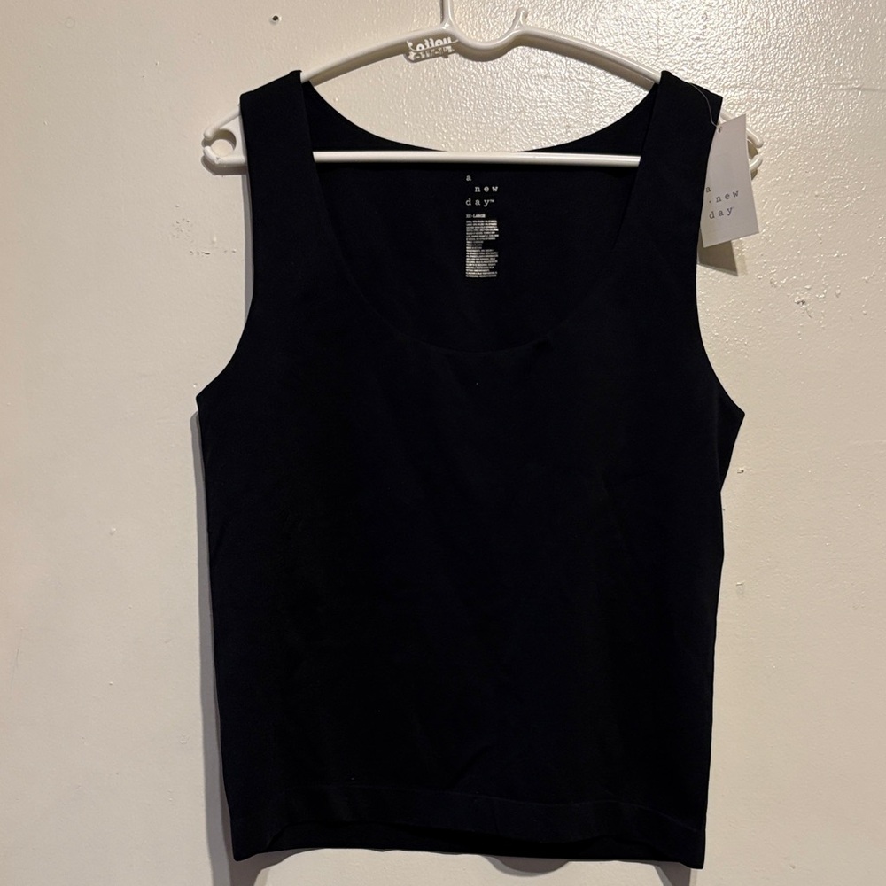A New Day Women's Classic Black Tank Top Size XXL